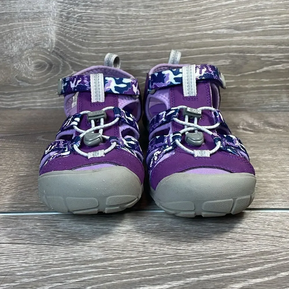 Keen Seacamp II CNX Little Girl Sz 3 Camo Tillandsia Waterproof Hiking Sandals